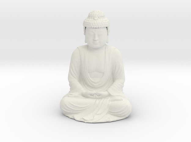 Buddha  in White Natural Versatile Plastic