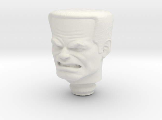 Mego HammerHead 1:9 Scale Custom Head in White Natural Versatile Plastic