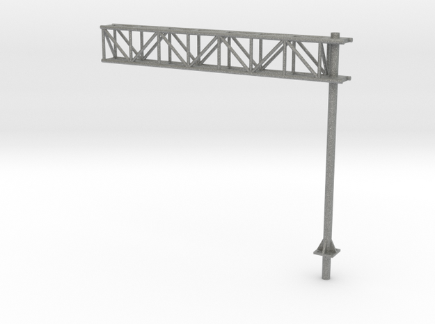 HO Scale Sign Cantilever in Gray PA12