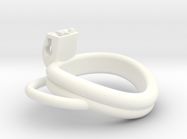 Cherry Keeper Ring G2 - 50mm Double +3° Handles in White Processed Versatile Plastic
