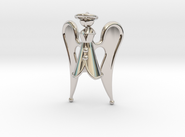 GALLANT ANGEL in Rhodium Plated Brass