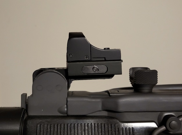 Front sight rail for the North East Airsoft uzi in Black Natural Versatile Plastic