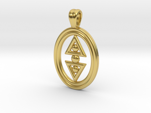 Symbol of greatness in Polished Brass