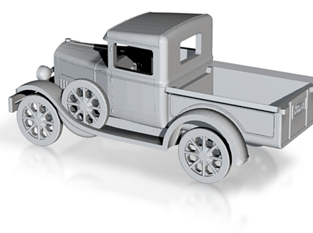 S Scale 1930s Model Pick Up Truck in Tan Fine Detail Plastic