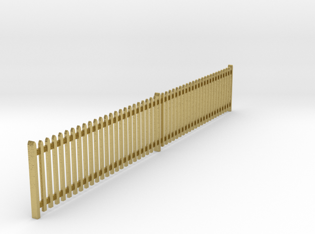 VR Picket Fence #6 BRASS 1-87 in Natural Brass