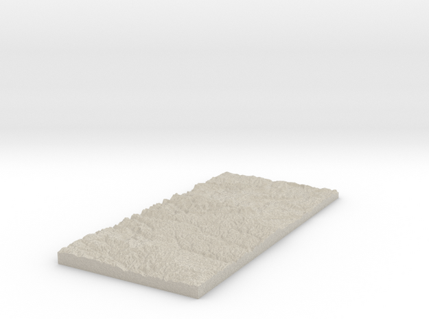 Model of Push Mountain in Natural Sandstone