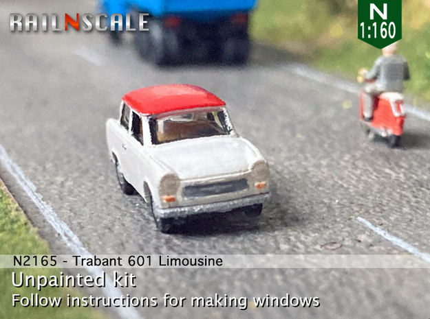 Trabant 601 Limousine '64 (N 1:160) in Tan Fine Detail Plastic