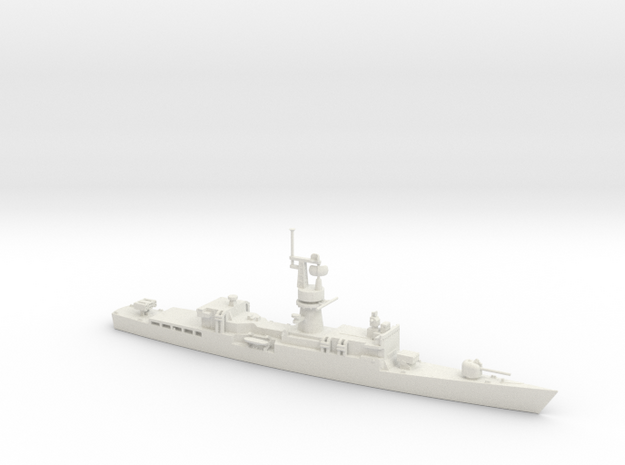 1/350 Scale USS Knox FF-1052 w BPDMS in White Natural Versatile Plastic
