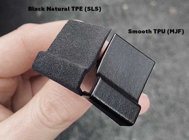 Brera left rubber boot shelf pad in Black Natural TPE (SLS)