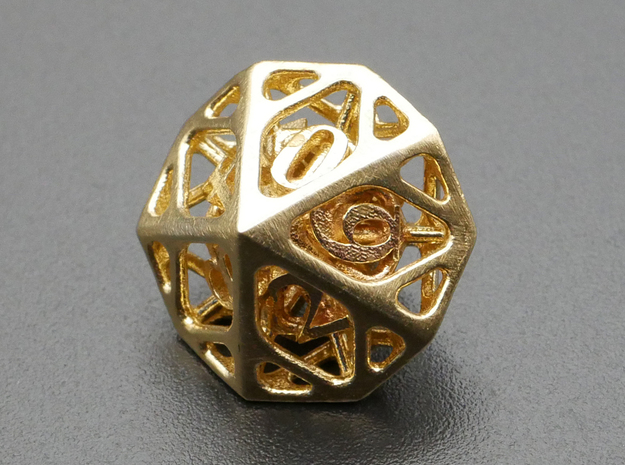 Cage d10 Mini in Natural Brass