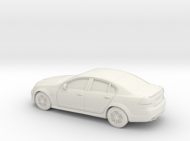 1/64  2007-09 Pontiac G8 Sedan Shell in White Natural Versatile Plastic