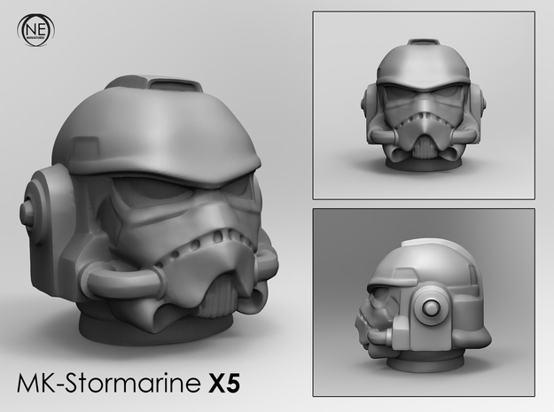 Marine_mkST_helmet_x5 in Tan Fine Detail Plastic