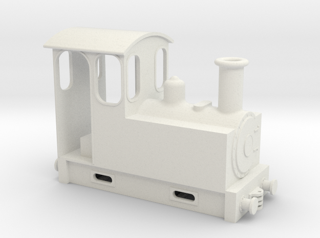 On18 tank loco link and pin in White Natural Versatile Plastic