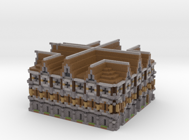 Minecraft Rustic Mansion in Natural Full Color Sandstone
