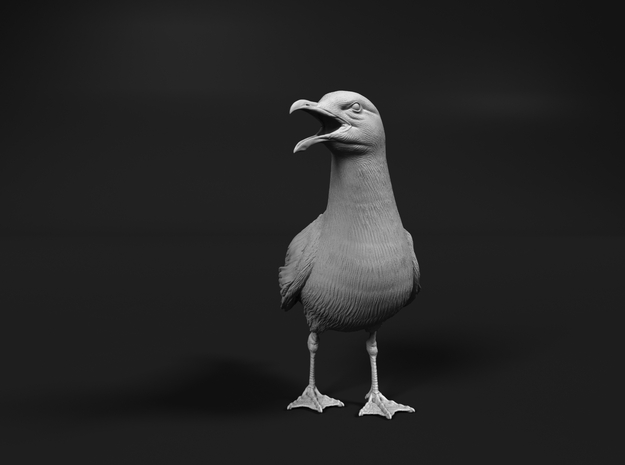 Herring Gull 1:20 Open beak in Tan Fine Detail Plastic