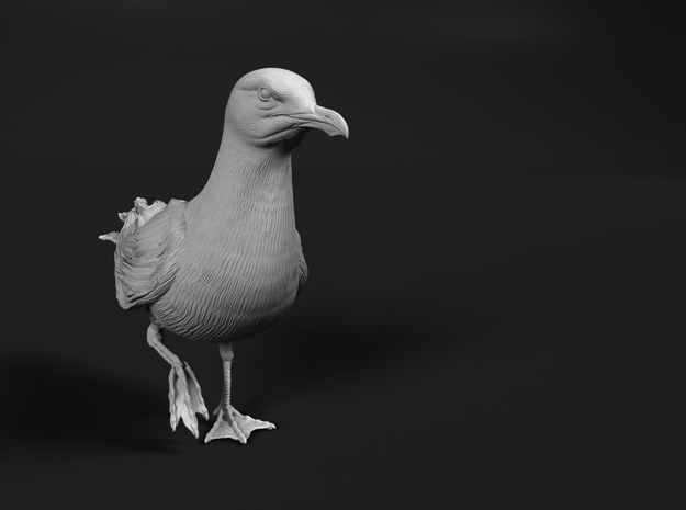 Herring Gull 1:20 On one leg in Tan Fine Detail Plastic