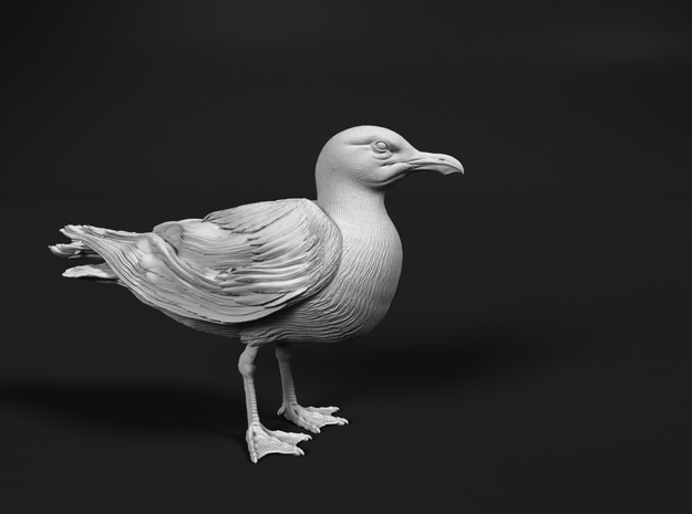 Herring Gull 1:24 Standing 2 in Tan Fine Detail Plastic