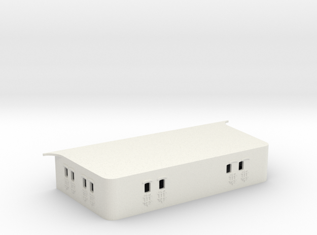 1/128 DKM Graf Spee Structure Aft Deck in White Natural Versatile Plastic