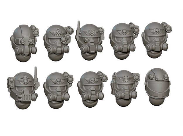Big head soldier Model 6 helmet in Smooth Fine Detail Plastic