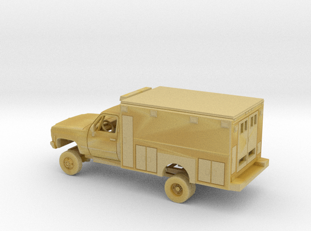 1/87 1973-79 GMC CK Series RegCab Ambulance Dually in Tan Fine Detail Plastic
