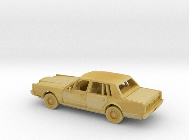 1/87 1983 Lincoln Town Car Kit in Tan Fine Detail Plastic