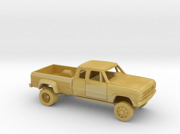 1/87 1972 Dodge D-Series Ext. Cab Dually Bed Kit in Tan Fine Detail Plastic