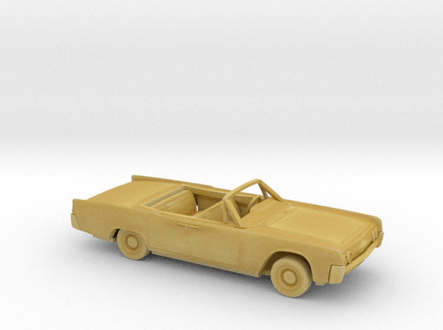 1/87 1962 Lincoln Continental Convertible Kit in Tan Fine Detail Plastic