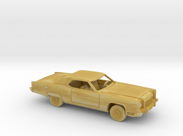 1/87 1974 Lincoln Continental Coupe Kit in Tan Fine Detail Plastic