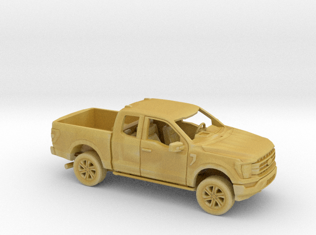 1/87 2021 Ford F150 Extended Cab Short Bed Kit in Tan Fine Detail Plastic