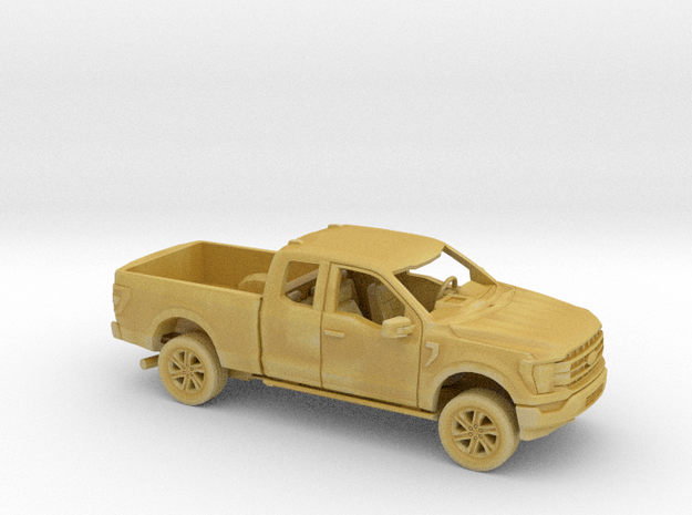 1/87 2021 Ford F150 Extended Cab Regular Bed Kit in Tan Fine Detail Plastic