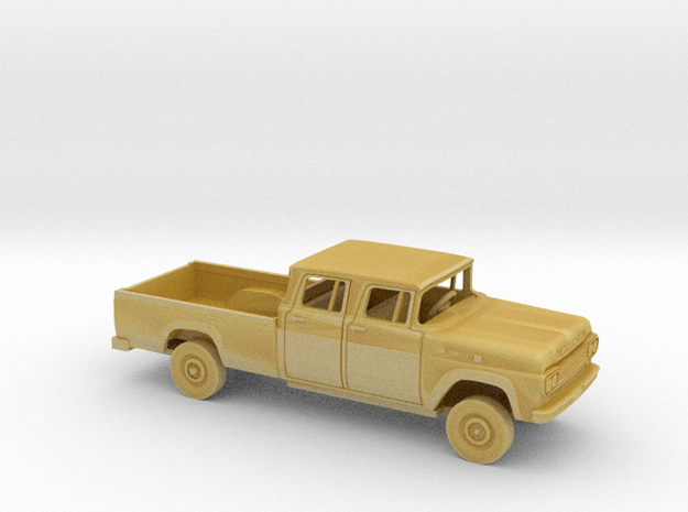 1/160 1959 Ford F-Series CrewCab Long Bed Wide R.W in Tan Fine Detail Plastic
