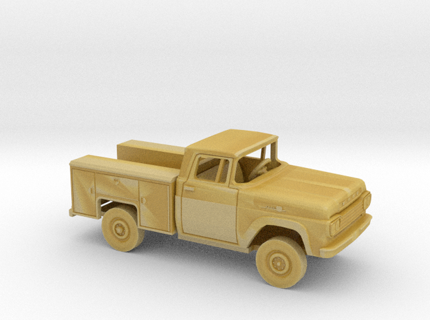 1/87 1959 Ford F-Series RegularCab UtillityBed Kit in Tan Fine Detail Plastic