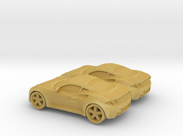 1/144 2X Artega GT in Tan Fine Detail Plastic