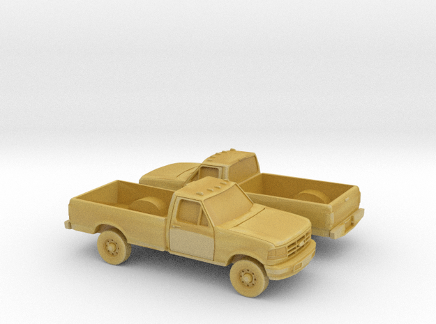 1/144 2X 1994  Ford F Series Reg Cab in Tan Fine Detail Plastic