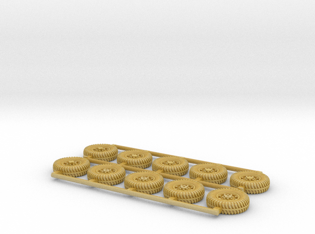 Humber Tires 1/144 scale in Tan Fine Detail Plastic
