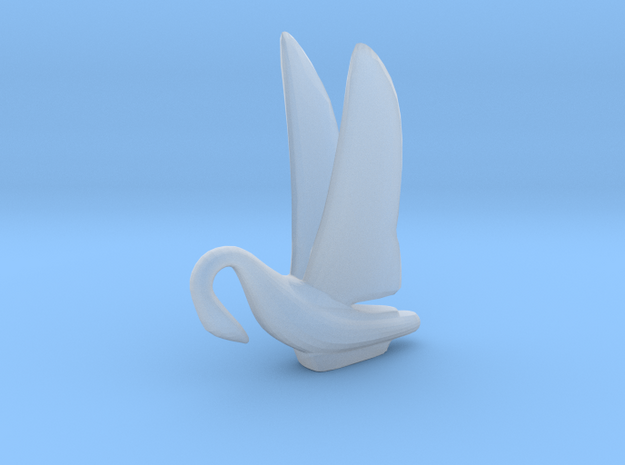 1:25 Swan Hood Ornament in Clear Ultra Fine Detail Plastic