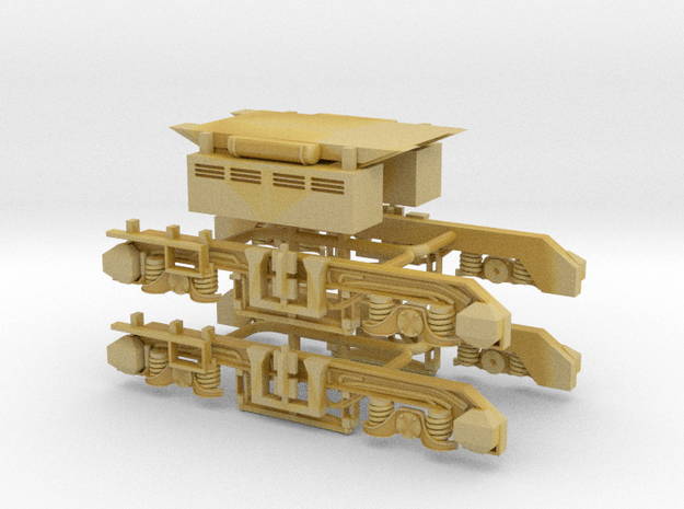 British Rail Class 71 Chassis detail/bogie sides in Tan Fine Detail Plastic
