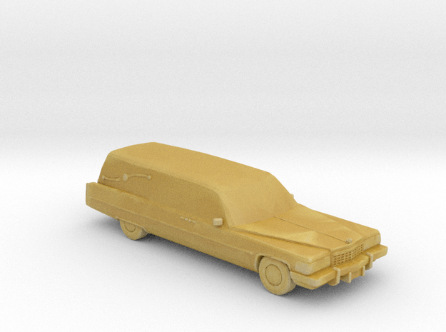 1985 Cadillac Miller-Meteor hearse 1:160 scale in Tan Fine Detail Plastic