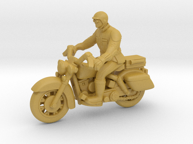 Police Harley Davidson Rider 1:87 HO in Tan Fine Detail Plastic