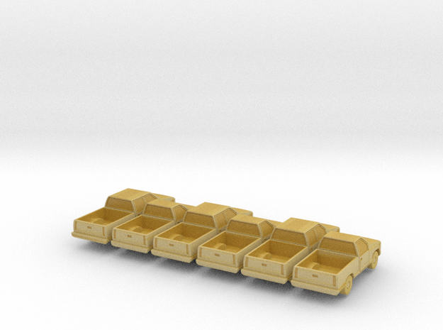 Pickup - mixed set of 6 - Nscale in Tan Fine Detail Plastic