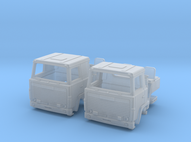 2 spare cabs for Scania 140 in N scale in Clear Ultra Fine Detail Plastic