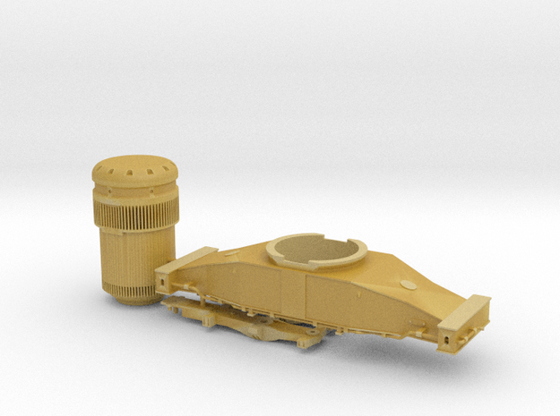 N-scale 1/160 DODX Nuclear Flask Car parts (no dec in Tan Fine Detail Plastic