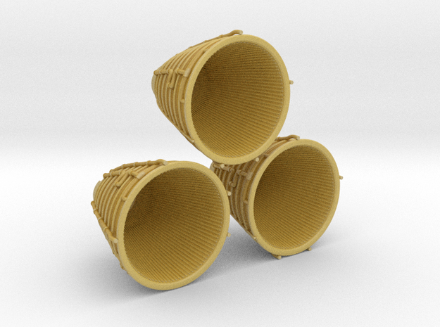 Space shuttle main engine nozzles in Tan Fine Detail Plastic