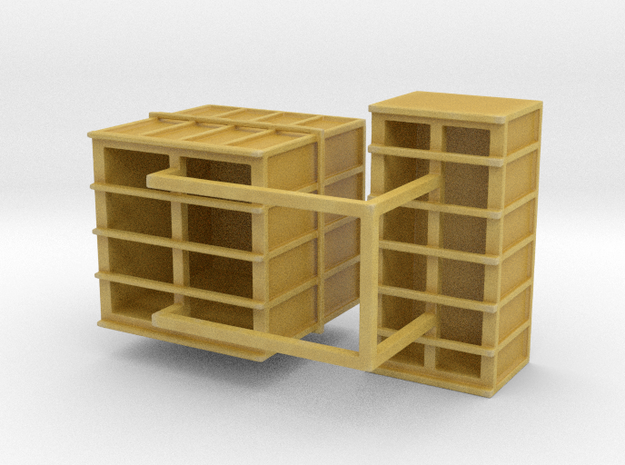 Shipping Crates - Large in Tan Fine Detail Plastic