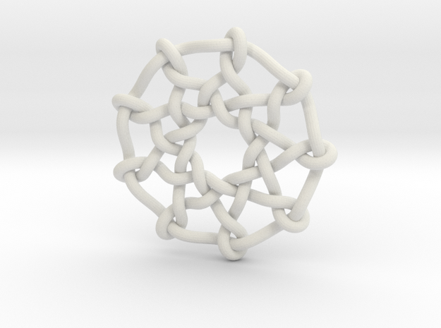 Celtic Knots 03 in White Natural Versatile Plastic