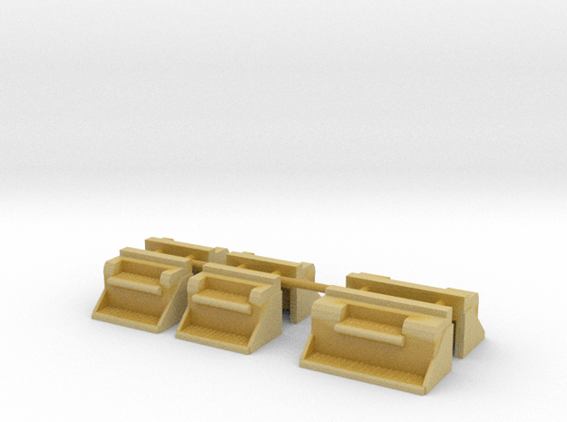 1/50th Kenworth Type Vintage battery step boxes in Tan Fine Detail Plastic
