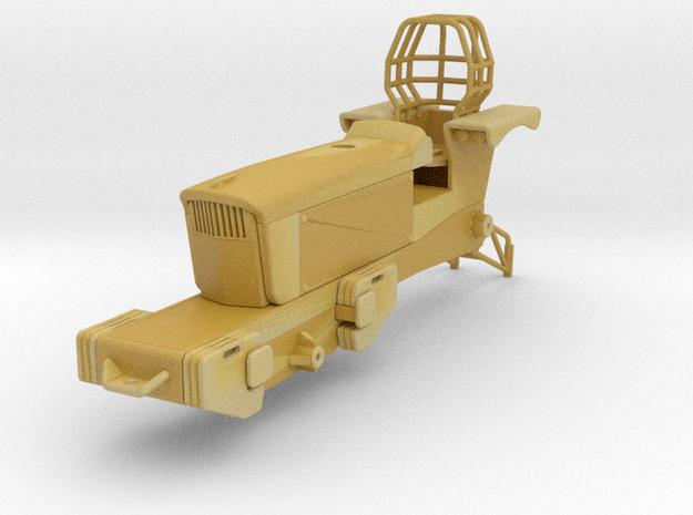 Old Green Pulling Tractor - Body in Tan Fine Detail Plastic