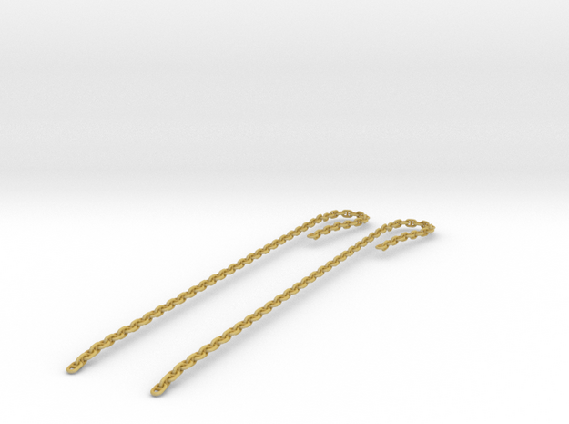 1/96 Bismarck Anchor Chain Bow in Tan Fine Detail Plastic