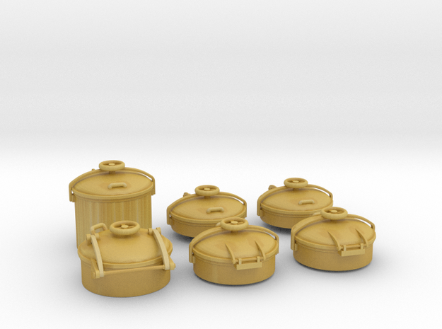 1/40 Conning Tower Hatches Kit in Tan Fine Detail Plastic