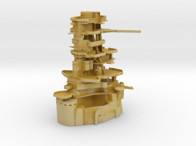 1/600 IJN Ise-Hyuga Bow Superstructure in Tan Fine Detail Plastic